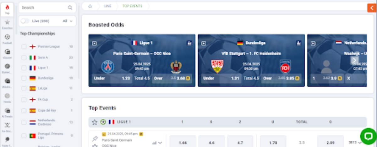 20Bet Sportsbook